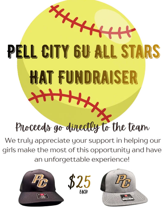 Pell City 6U Softball All Star Hat Fundraiser